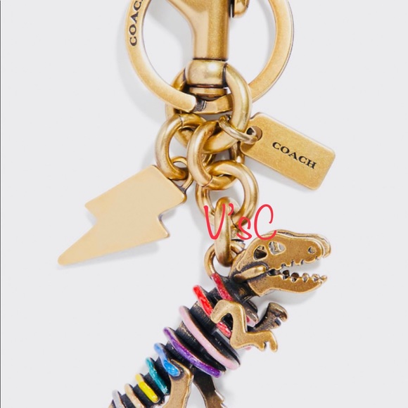 ❤️SOLD❤️ Rare Collectible Coach Rainbow Rexy Bag Charm - Picture 4 of 6